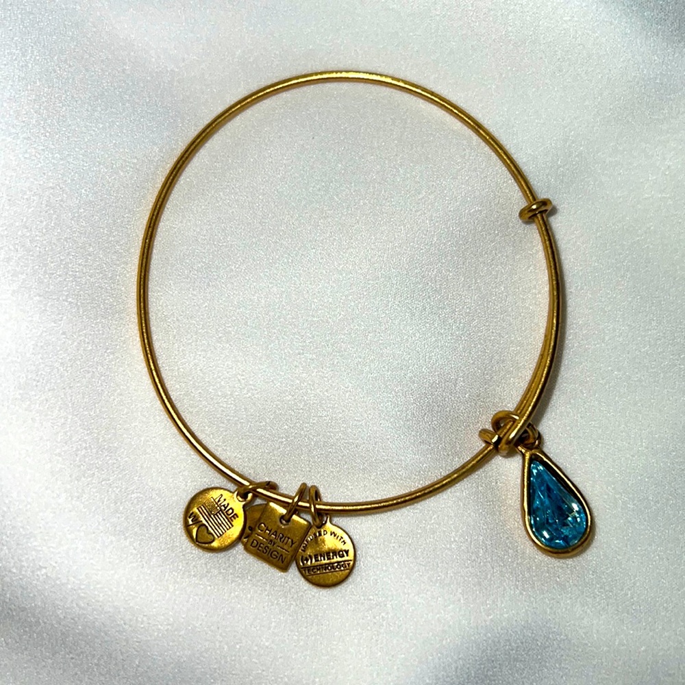 Alex and Ani Living Water Droplet Bangle 3 for $20
